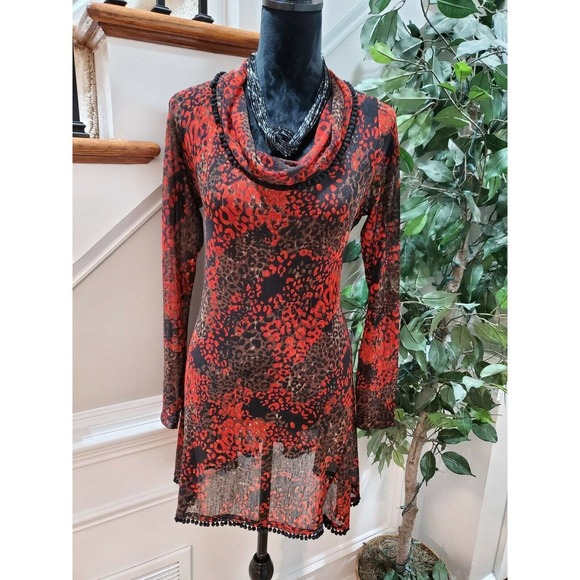 Isabel Women's Multicolor Polyester Long Sleeve Cowl Neck Casual Blouse Size S - Picture 11 of 11